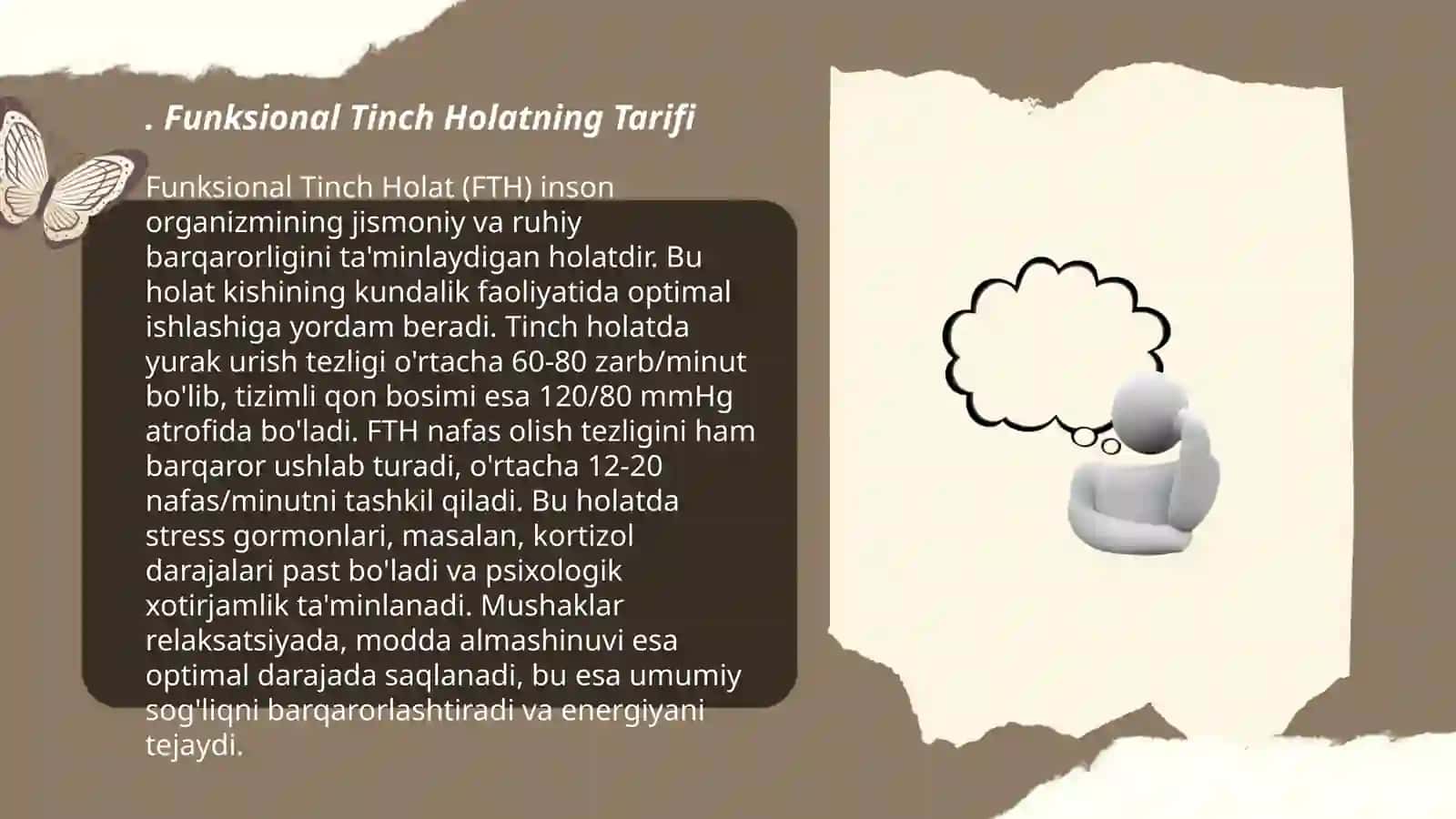 Funksional Tinch Holatning Tarifi 3