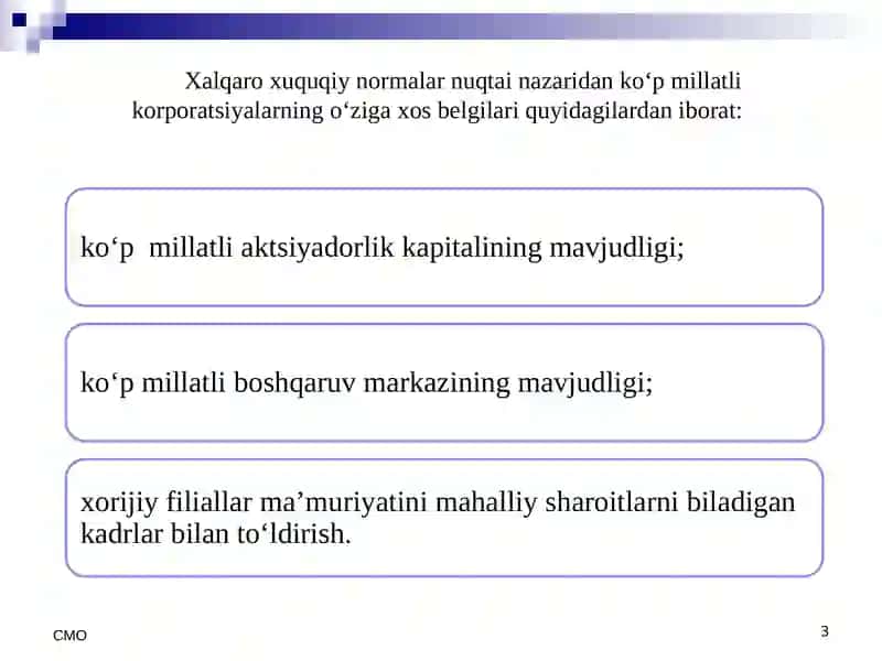 Transmilliy korporatsiyalar faoliyati 3