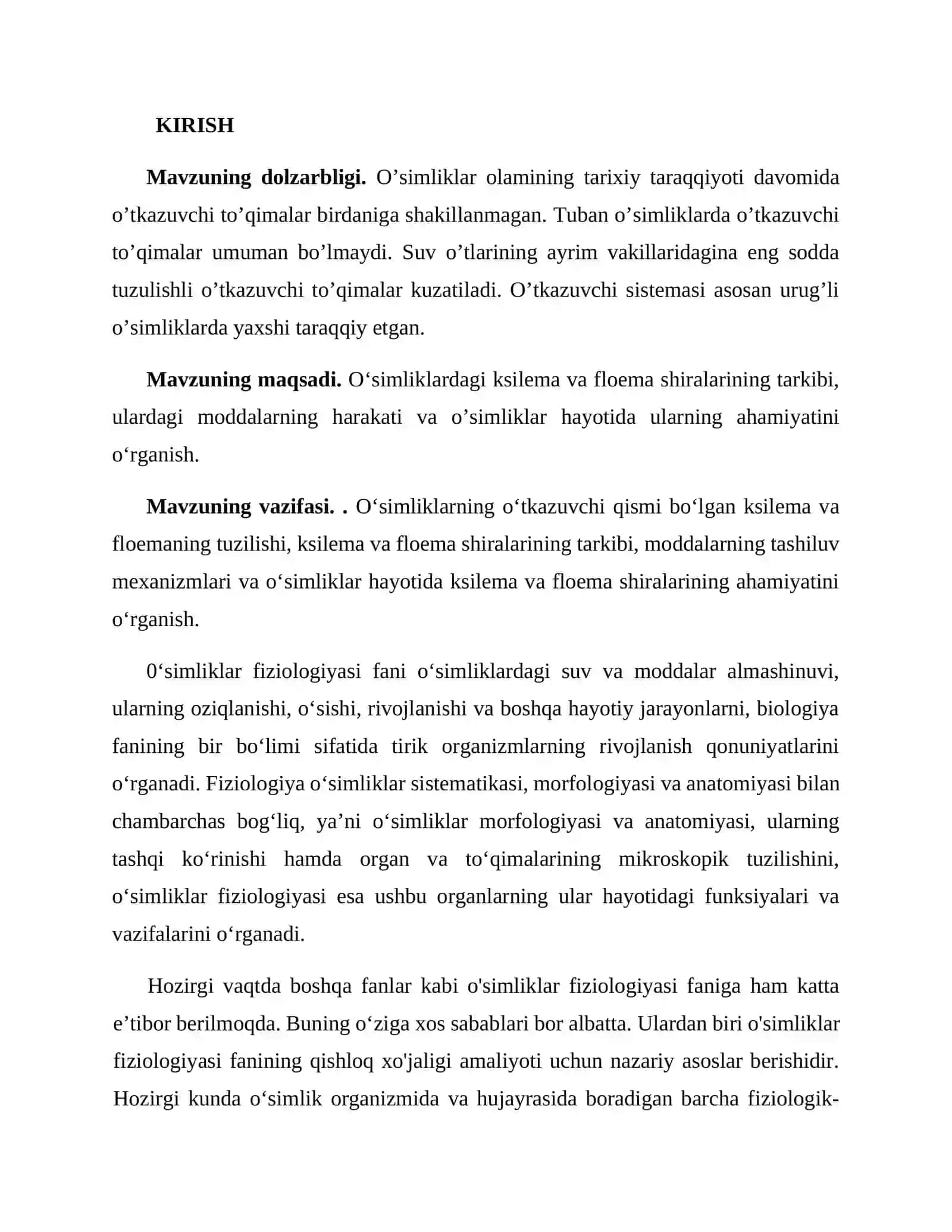 Ksilema va floema shiralarining tarkibi 3