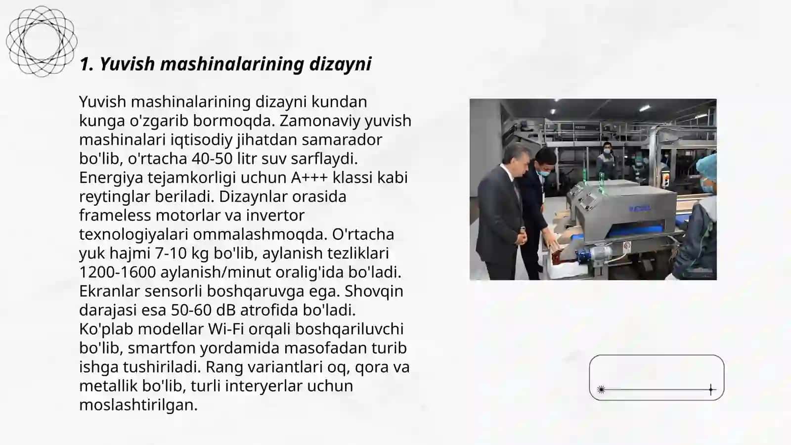Yuvish mashinalarini loyihalash tizimlari 3