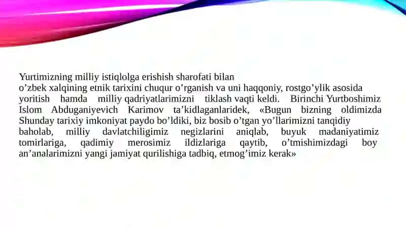 O’rta Osiyo xalqlari etnik tarixi 3
