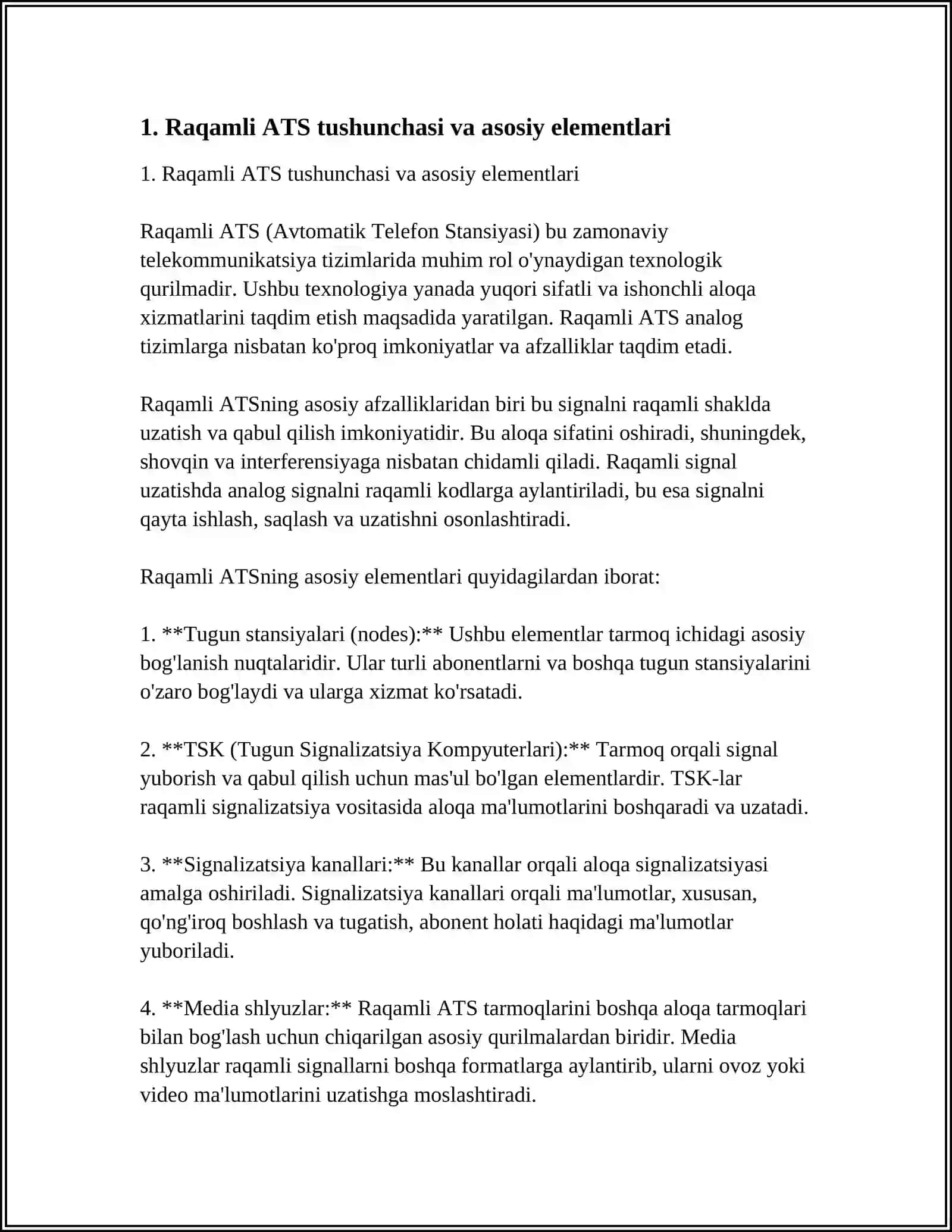 RAQAMLI ATSNI BELGILANISHI VA AFZALLIKLARI 3