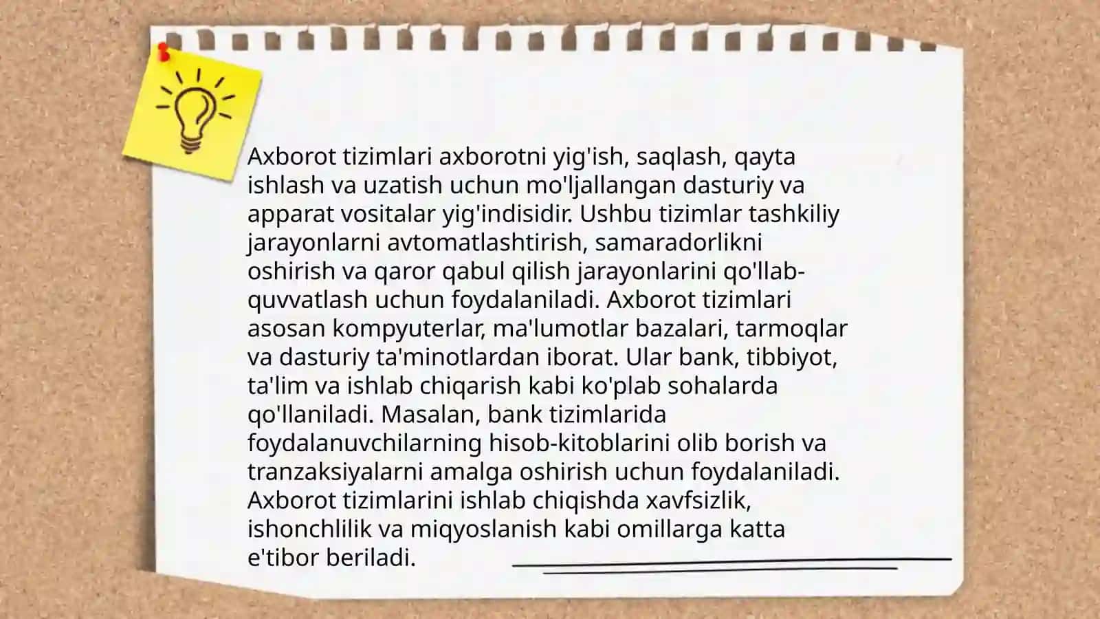 Axborot tizimlari haqida tushuncha 3