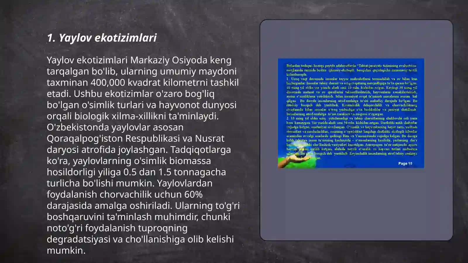 Yaylov ekotizimlari 3