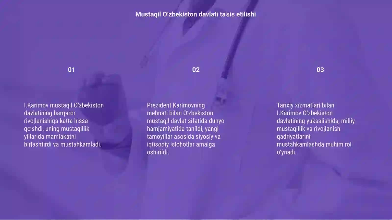 I.Karimovning tarixiy xizmatlari 3