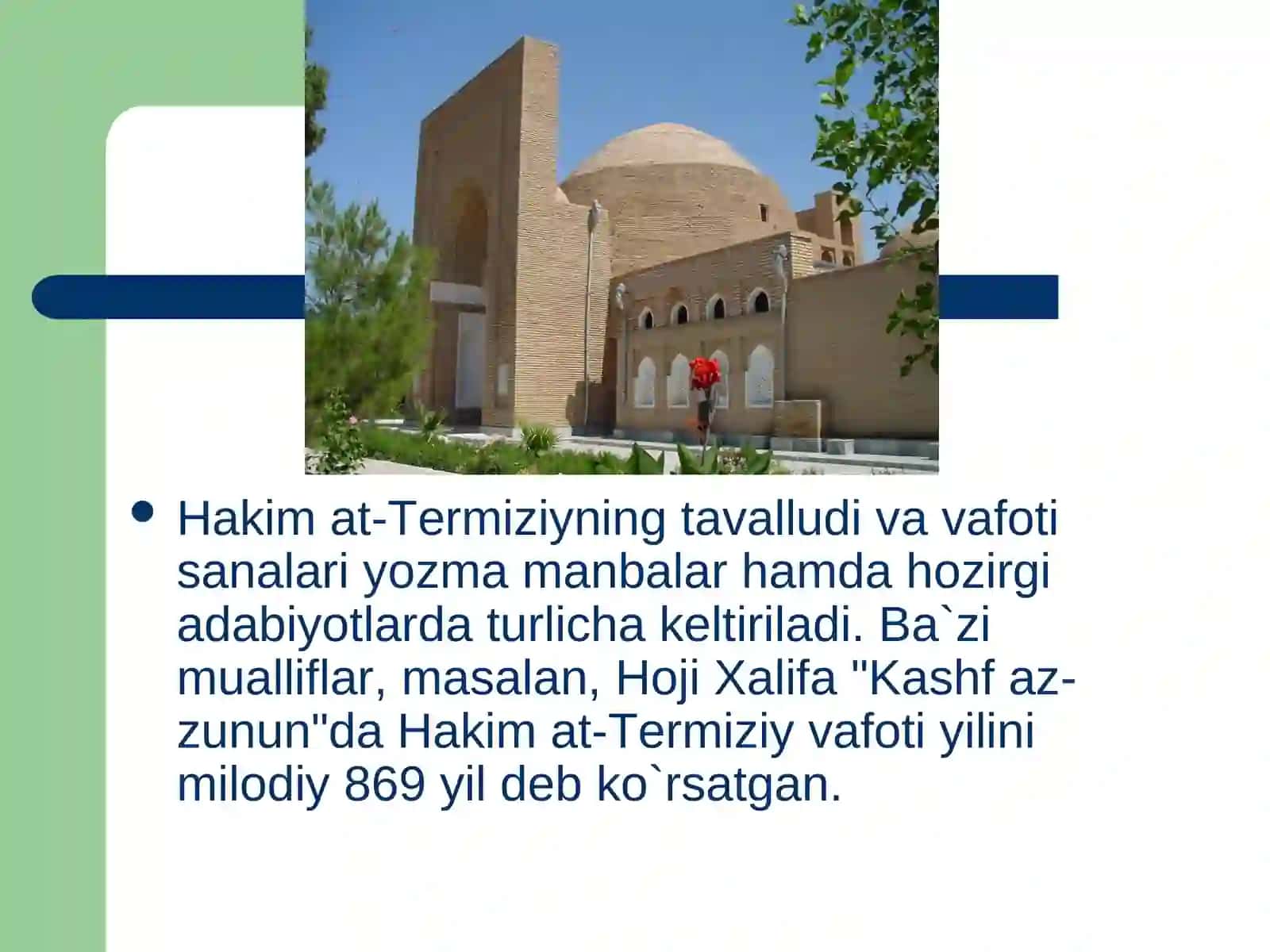 Al-Hakim at-Termiziy hayoti va ijodi 3