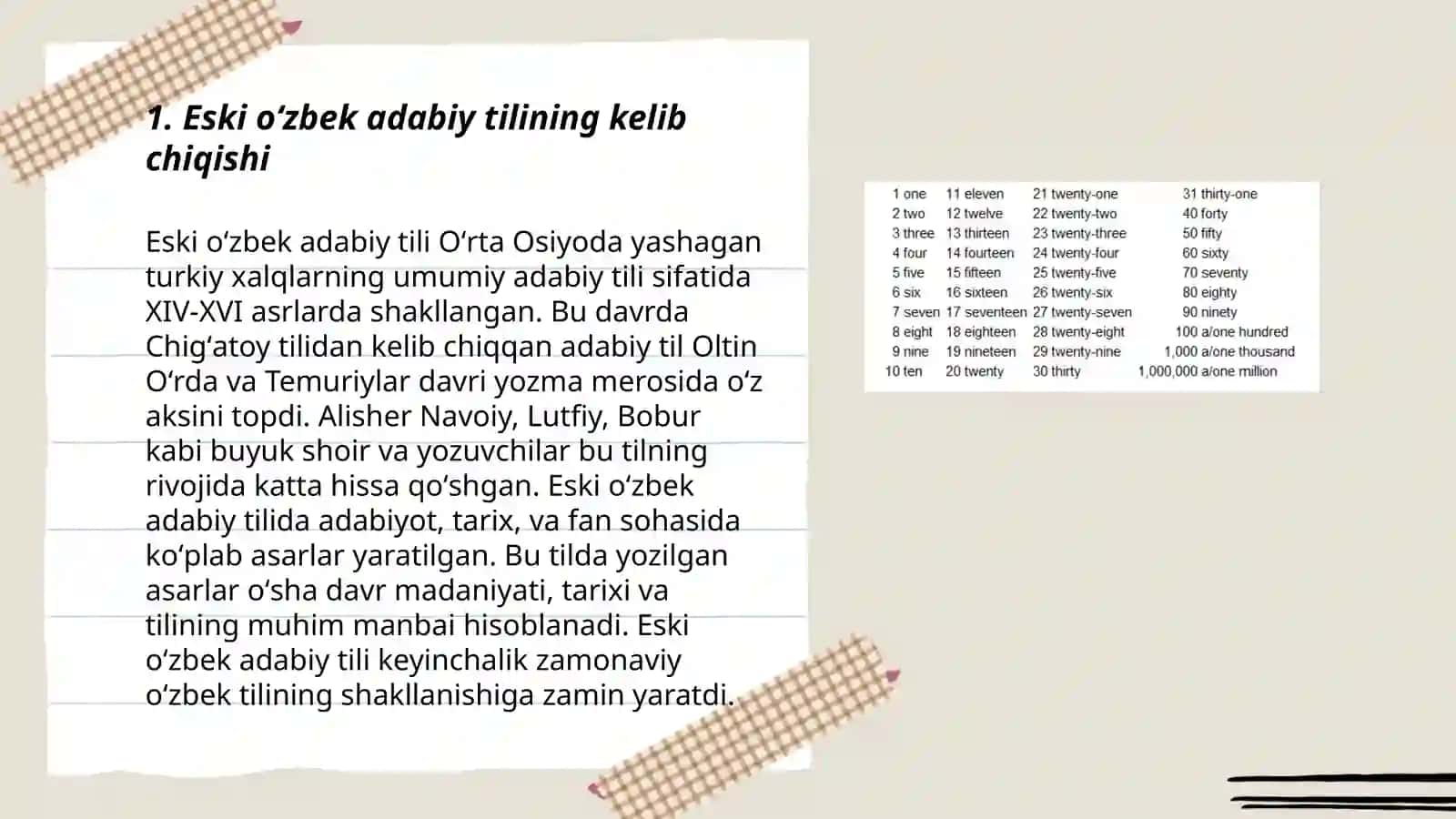 Eski oʻzbek adabiy tili va uning oʻziga xos xususiyatlari 3