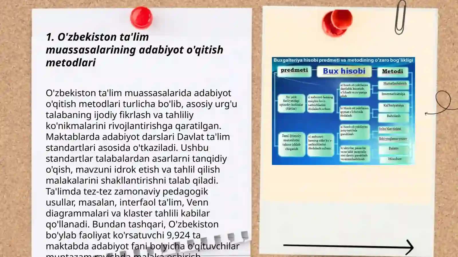 O’zbekiston ta’lim muassasalarida amal qilinayotgan adabiyot o’qitish metodlarini xorijdagi o’qitish metodlari bilan qiyoslab o’rganish 3