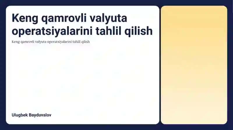 Valyuta operastiyalari hisobi bilan tanishish 3