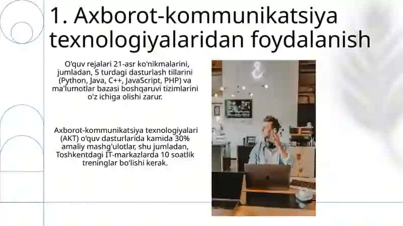 Professional ta'lim o'quv reja va dasturlarga qo'yiladigan talablar 3