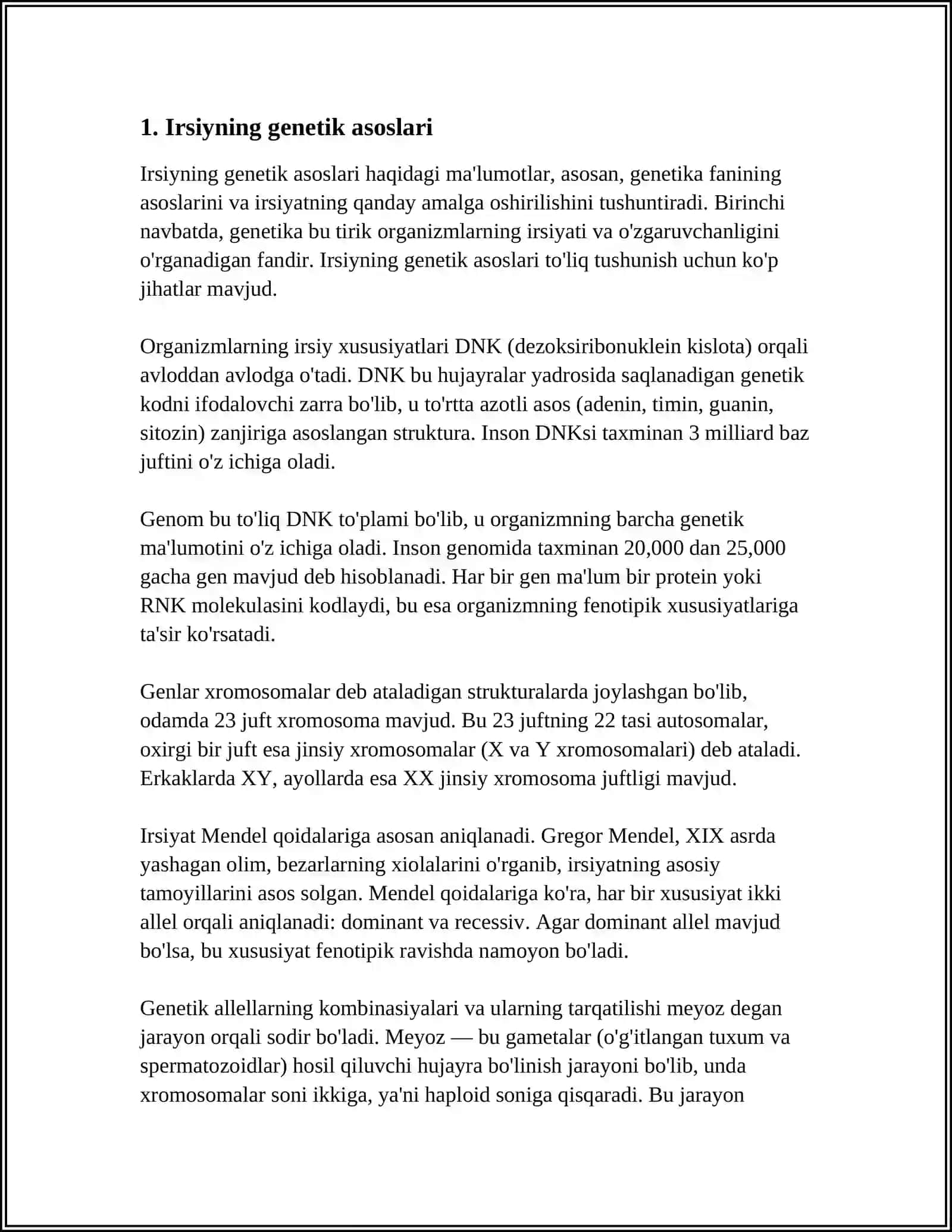 IRSIYATNING MOLEKULYAR ASOSLAR 3