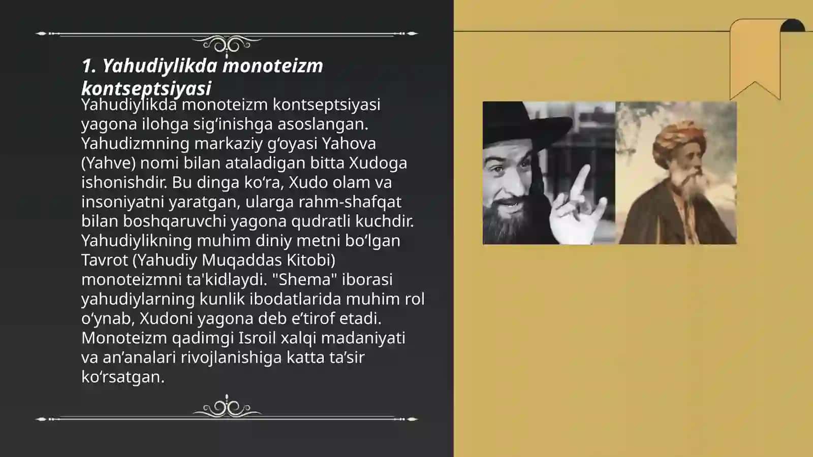 Yahudiylik talimoti anana va marosimlari 3