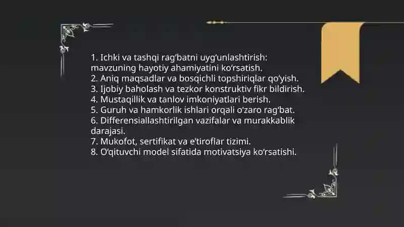 O‘quvchilar faoliyatini faollashtirish 3