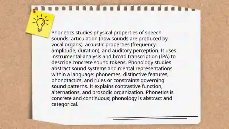 The difference between Phonetics and phonology 3