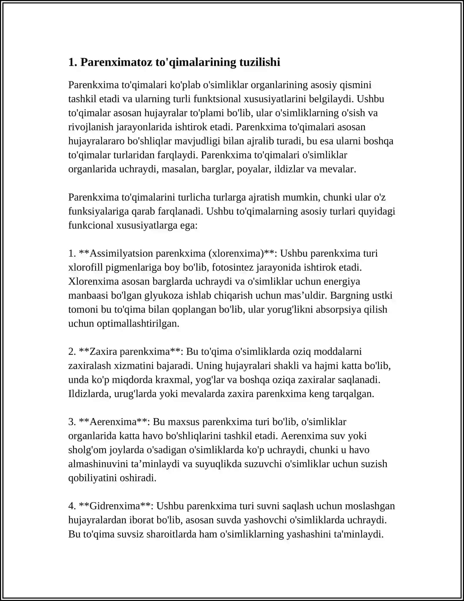 Parenximatoz kovak a'zolari 3