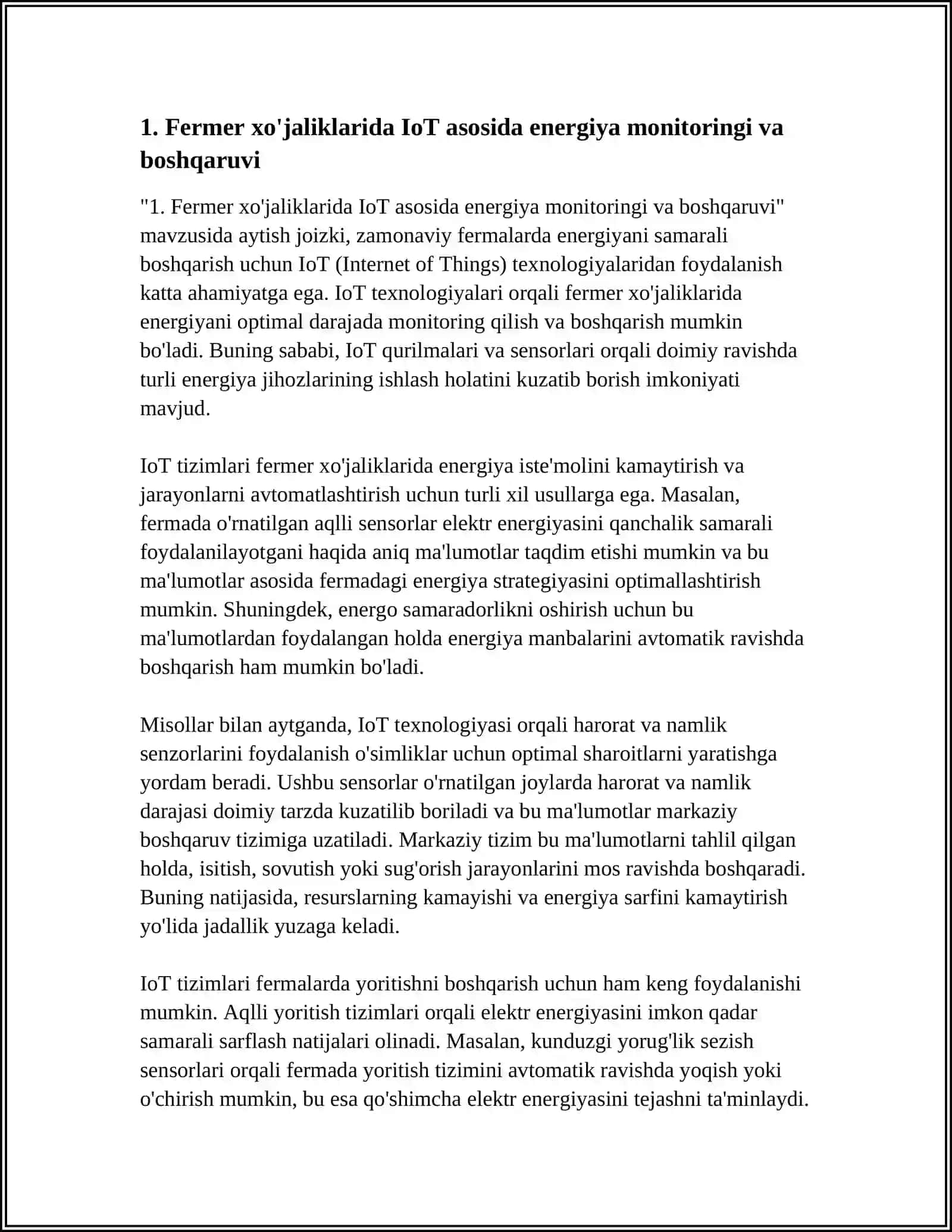 FERMER XO'JALIKLARIDA ENERGIYANI BOSHQARISHDA AQILLI TEXNALOGIYALAR 3