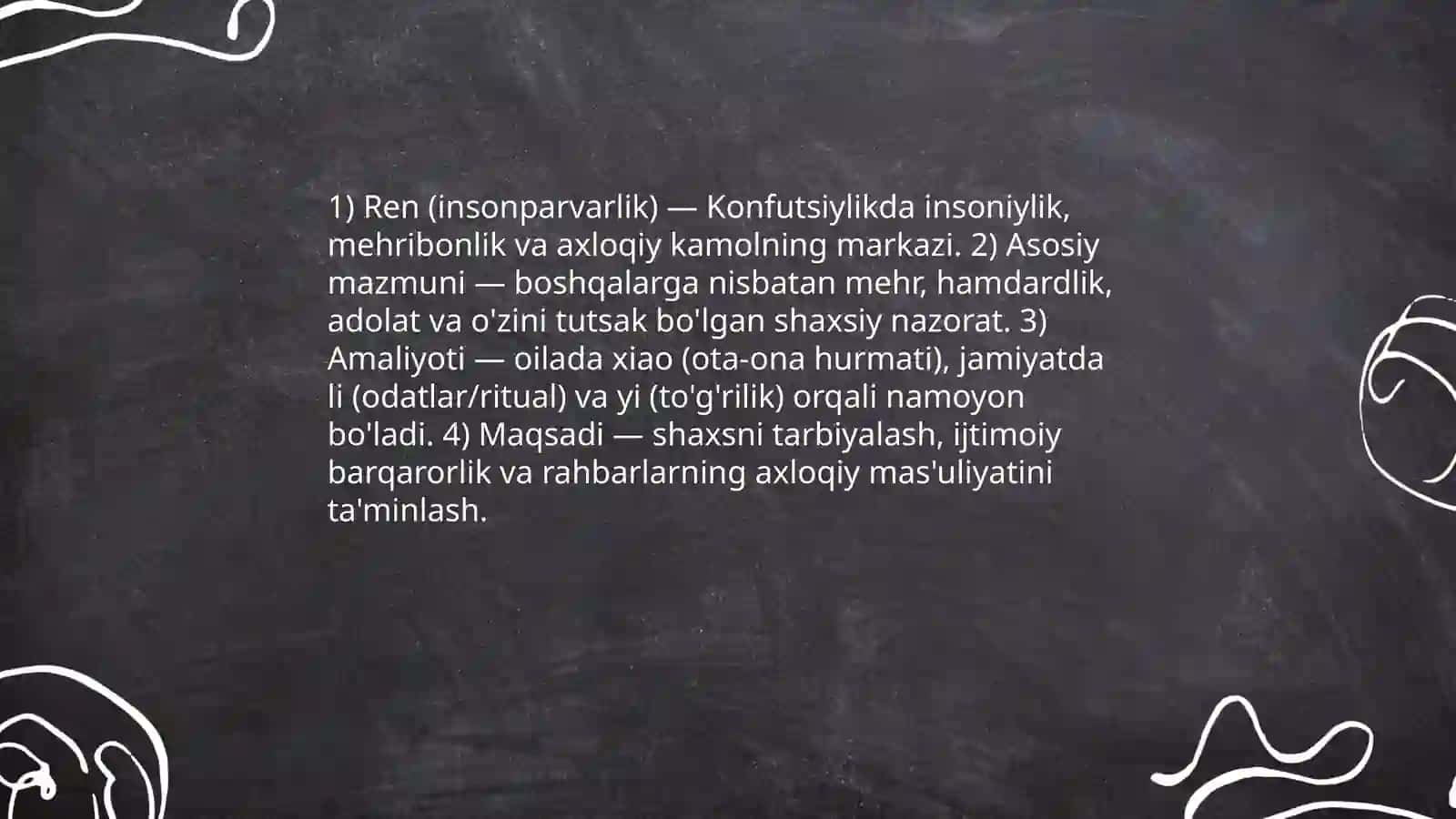 Konfutsiylik dinining asosiy ģoyalari 3
