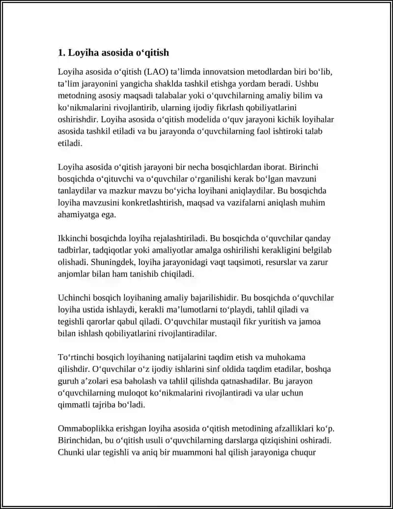 TA'LIMDA INNOVATION METODLAR 3