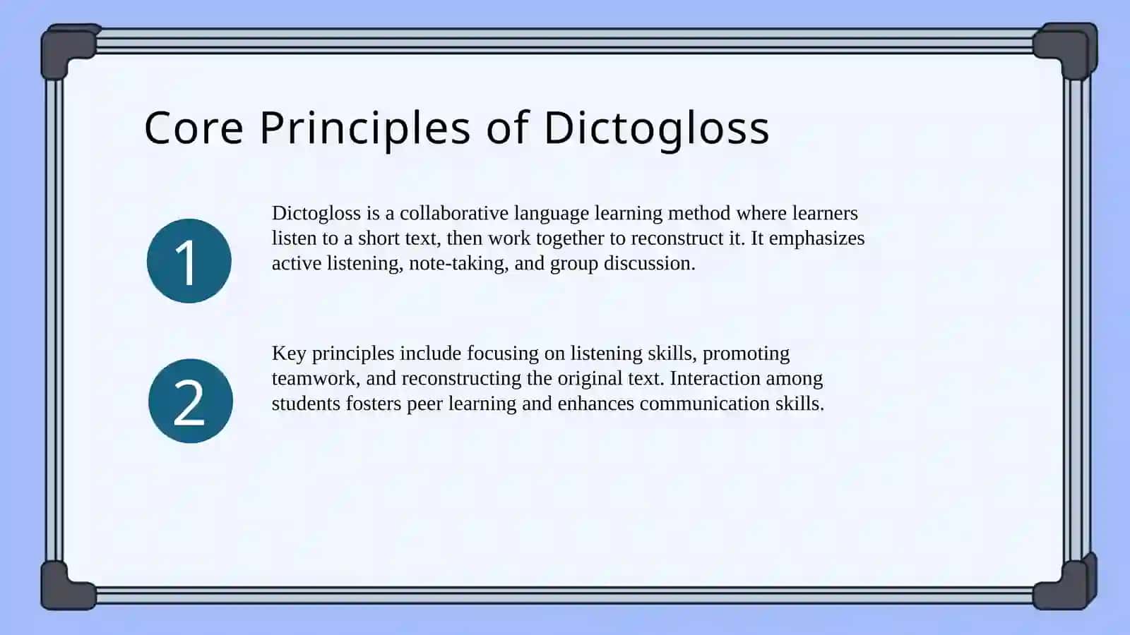 DICTOGLOSS METHOD 3