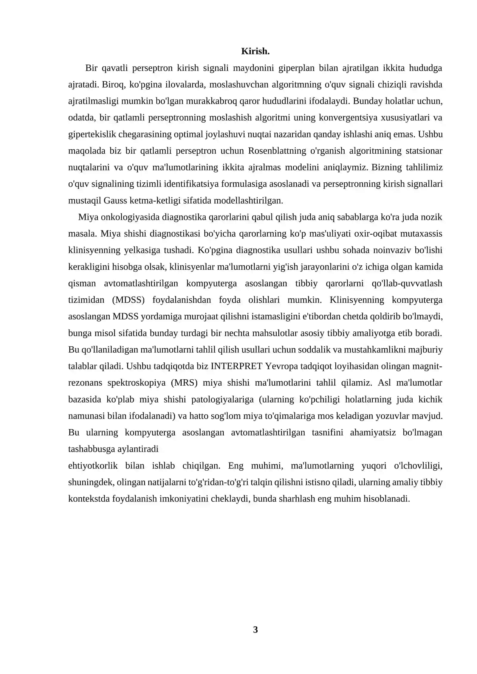 BIR QAVATLI PERSEPTRON 3