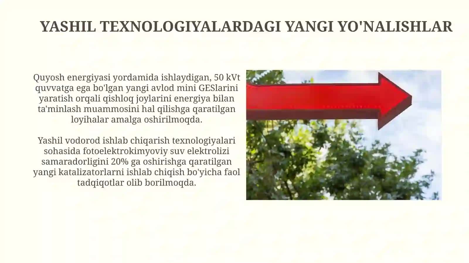 YASHIL TEXNOLOGIYALARDAGI YANGI YO'NALISHLAR 3