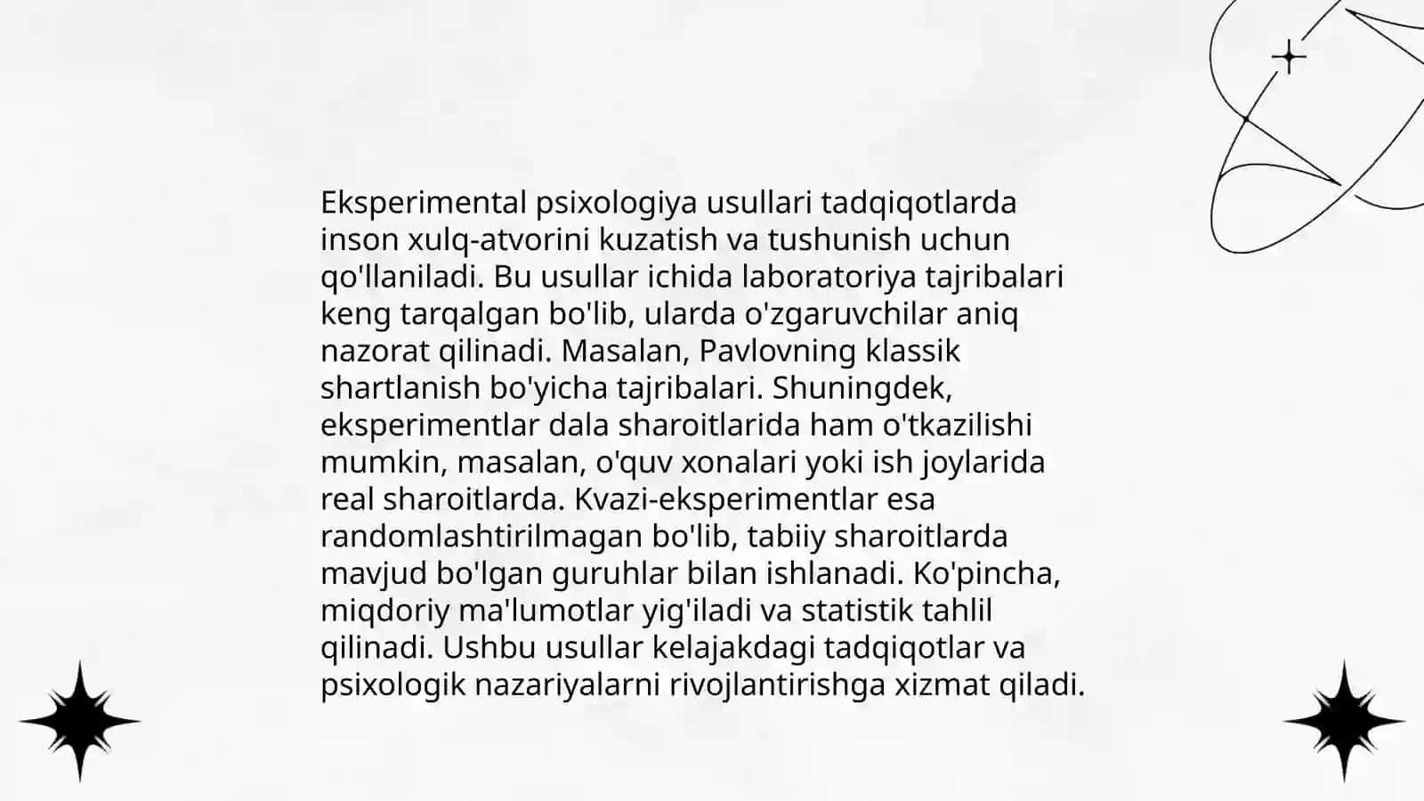 Hozirgi zamon psixologiyasining tadqiqot metodlari 3