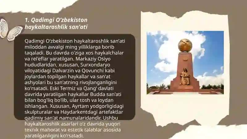 Oʻzbekiston haykaltaroshlik sanʼati namoyondalari 3