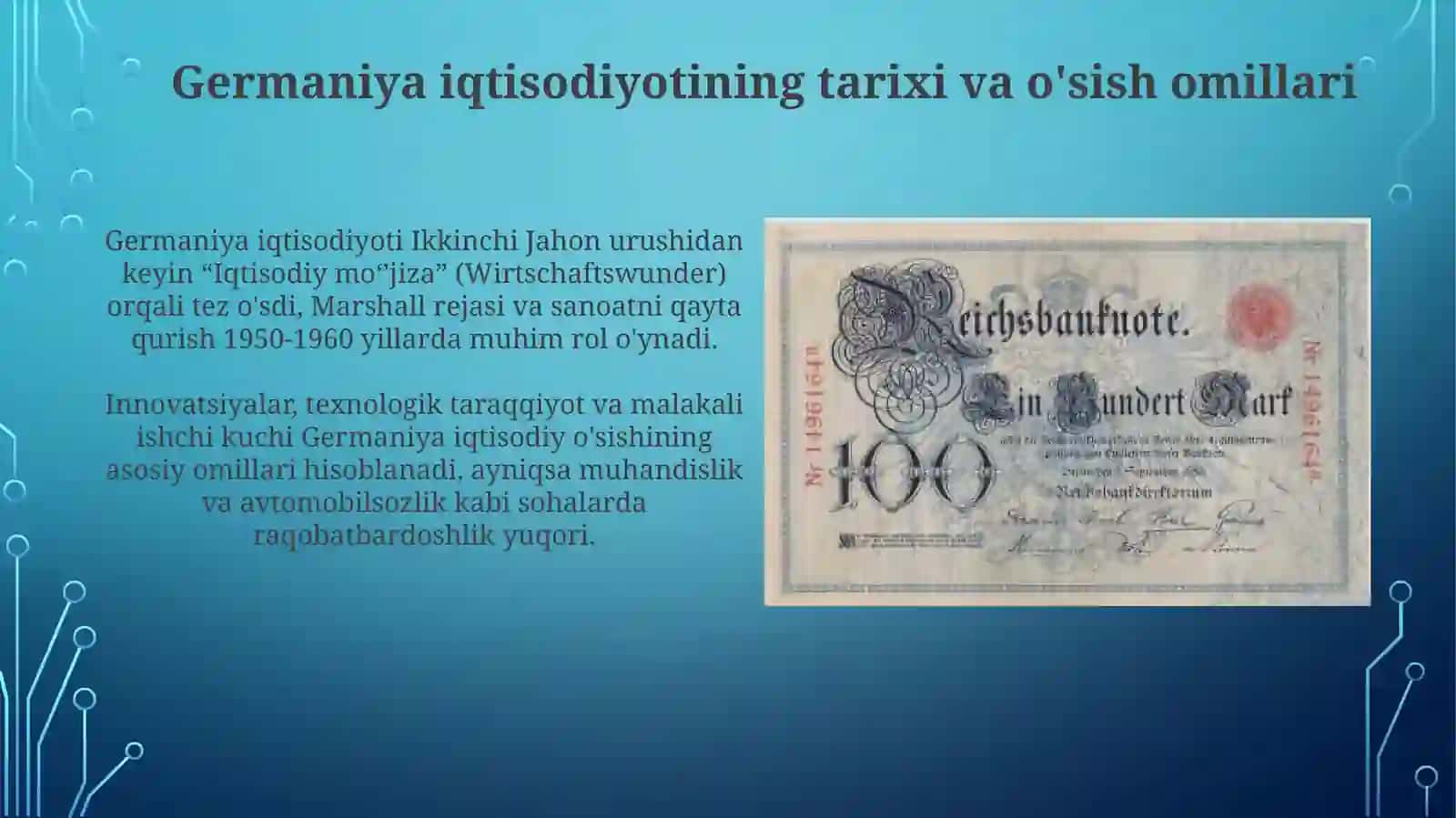 Germaniya davlati iqtisodiyoti va bank tizimi 3