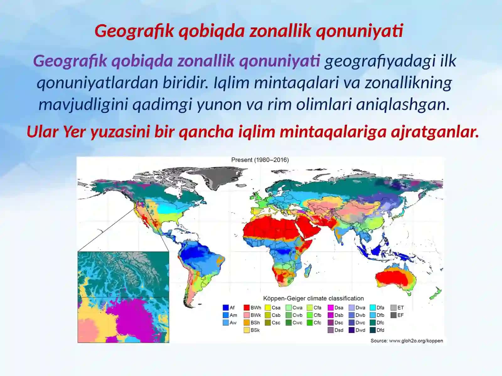 Geografik qobiqning kenglik zonalligi va sektorligi 3