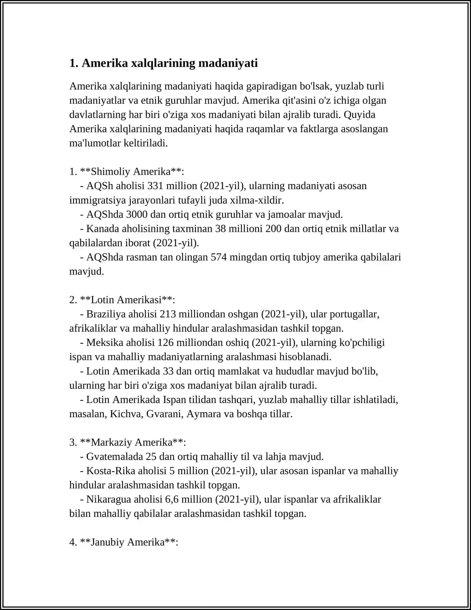 AMERIKA XALQLARI ETNOLOGIYASI 3