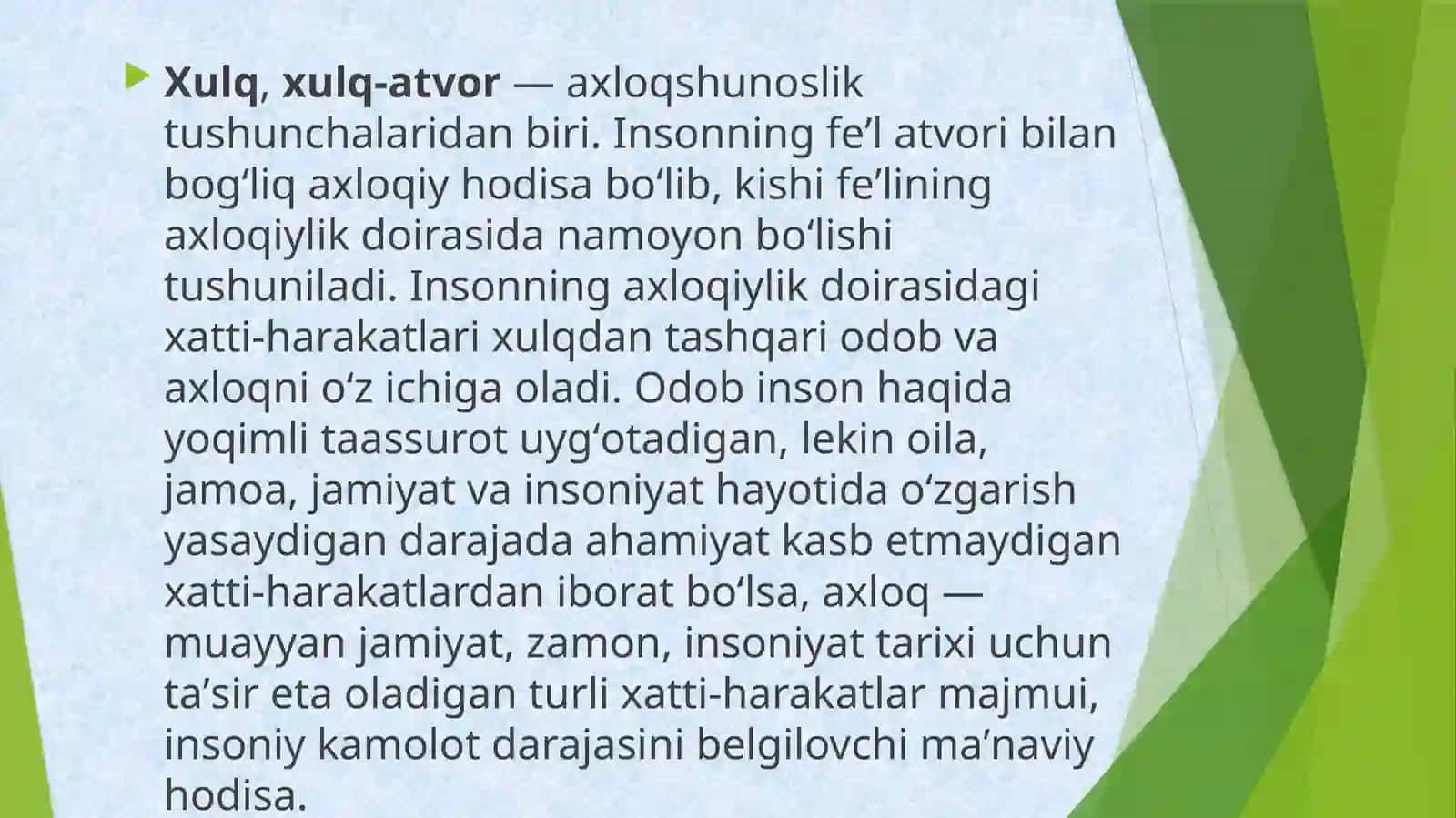 Hulq atvor klassifikatsiyalari 3