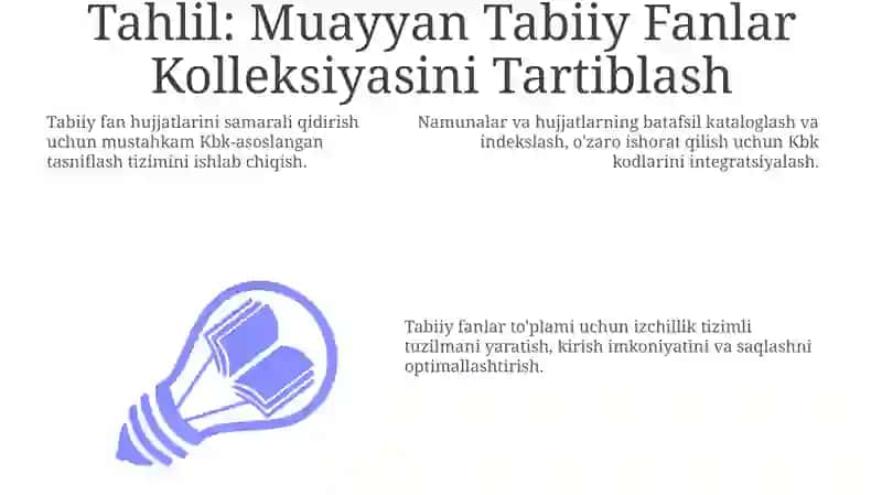 KBK jadvali yordamida tabiiy fanlar boʻyicha hujjatlarni sistemalashtirish 3