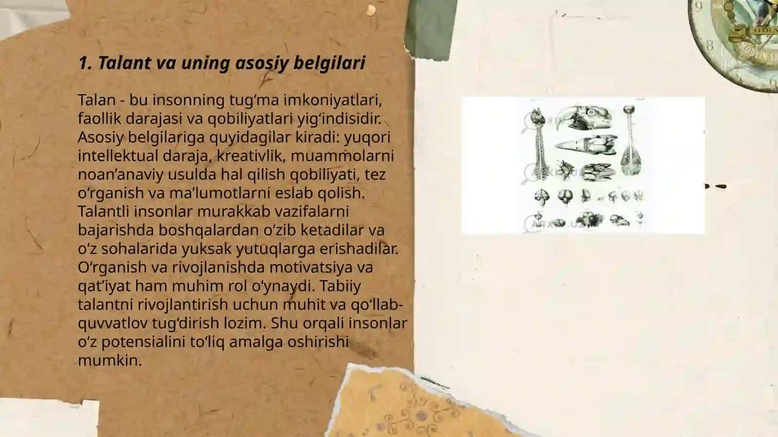 Talantning paydo bo'lishi va tuzilishi 3