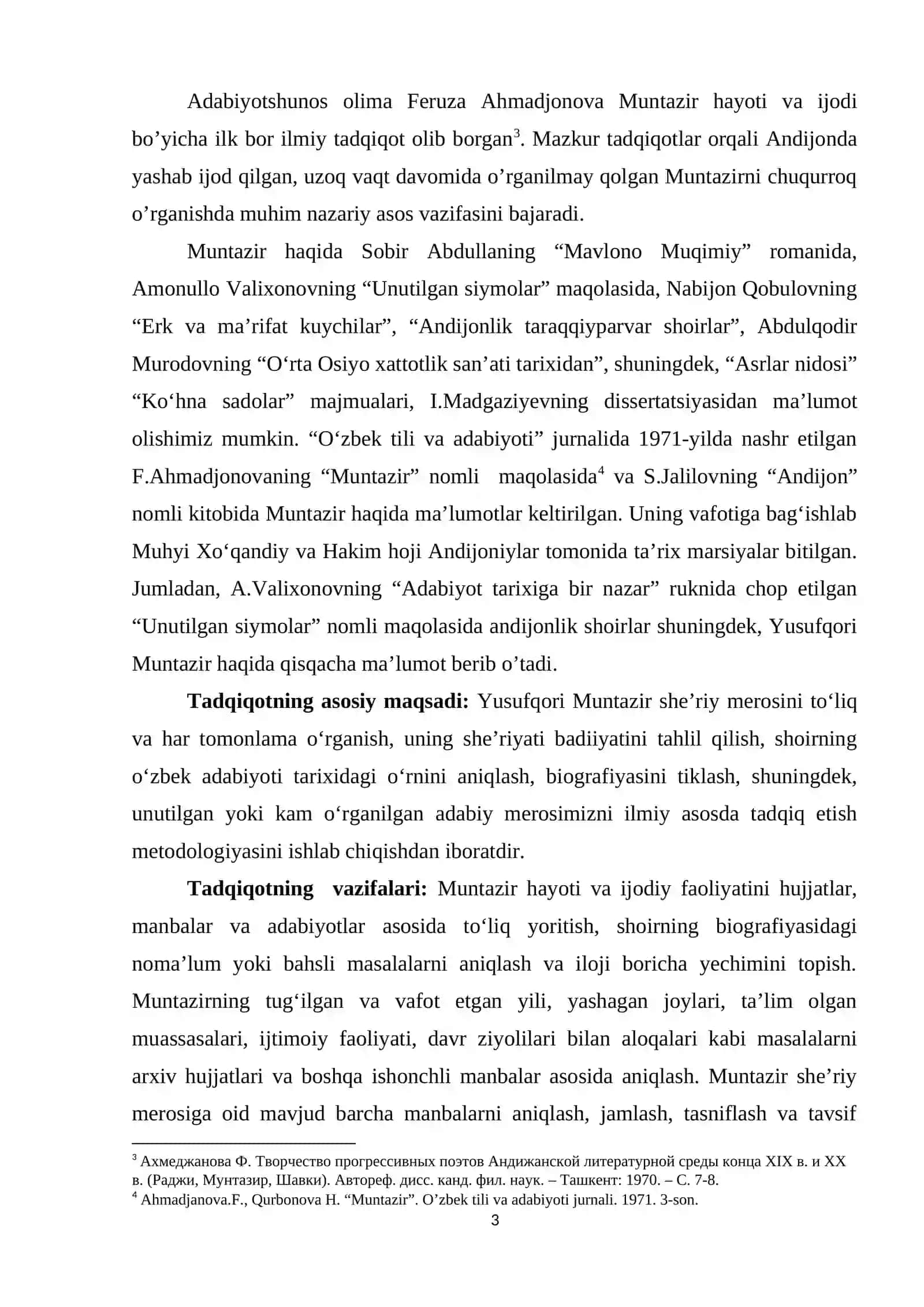 YUSUFQORI MUNTAZIR VA UNING ADABIY MEROSI 3