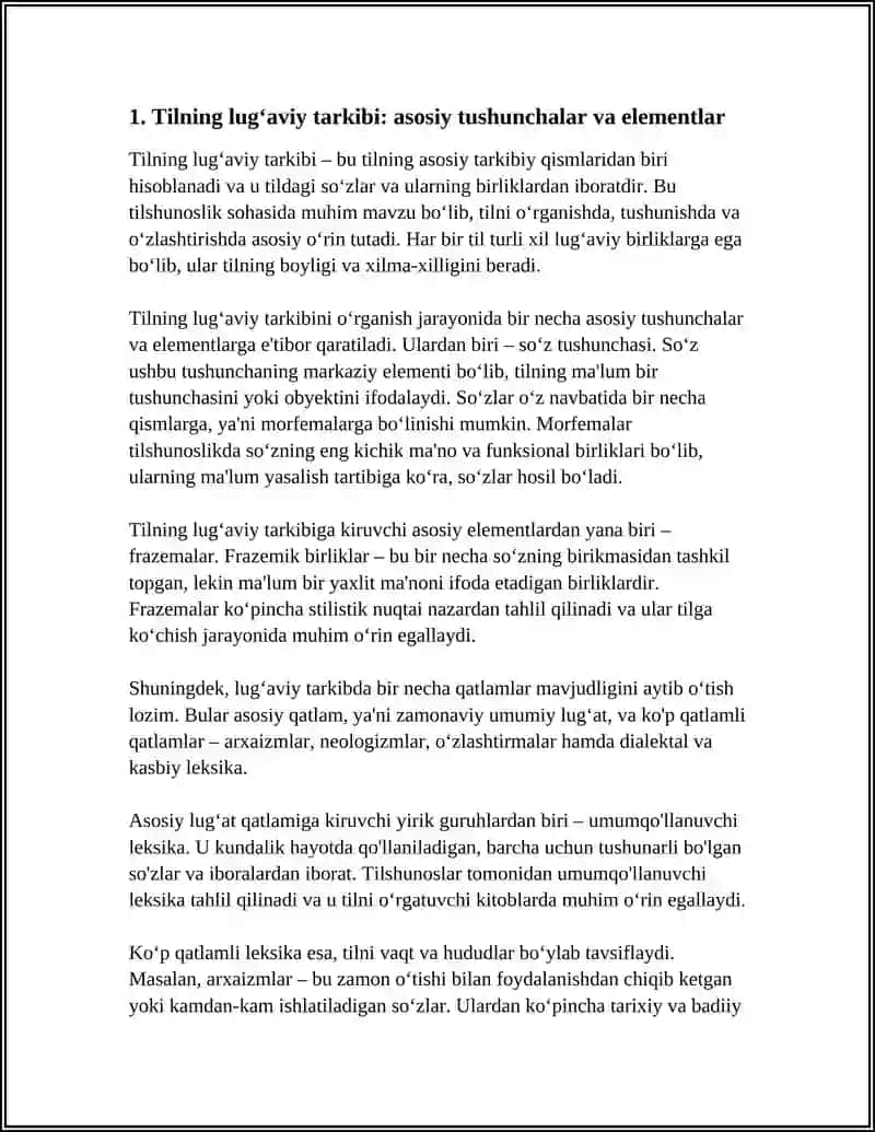 TILNING LUGʻAVIY TARKIBI.LEKSIKOGRAFIYA.LUGʻAT TURLARI 3