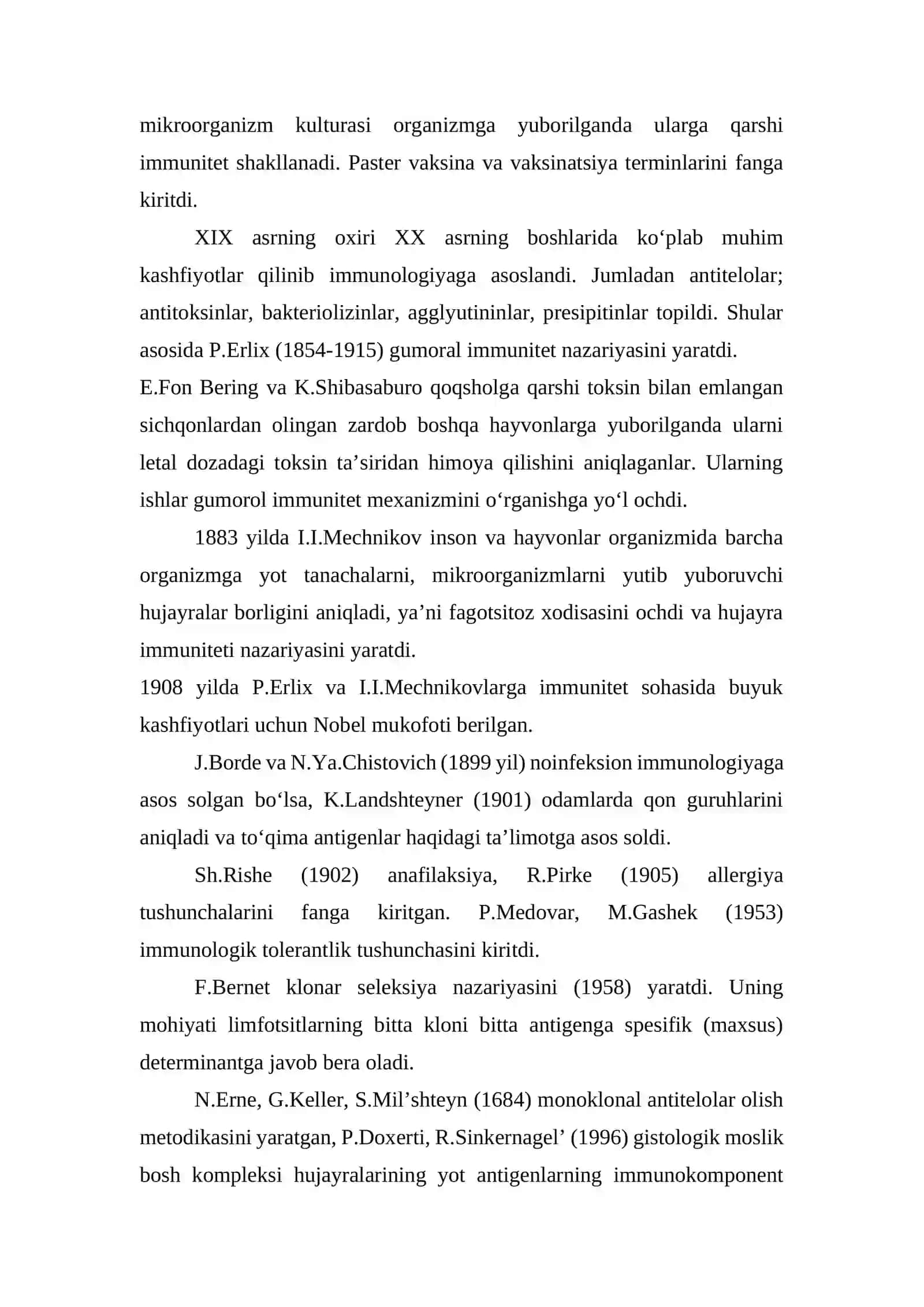 Immunologiya fanining tarixi, maqsad va vazifalari 3