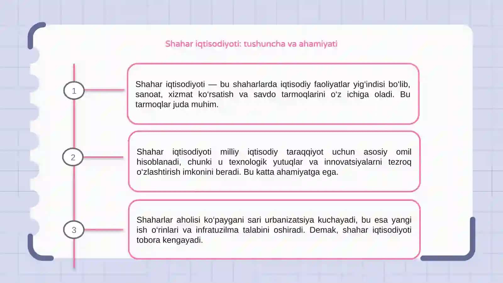 Shahar iqtisodiyoti va urbanizatsiya jarayonlari 3