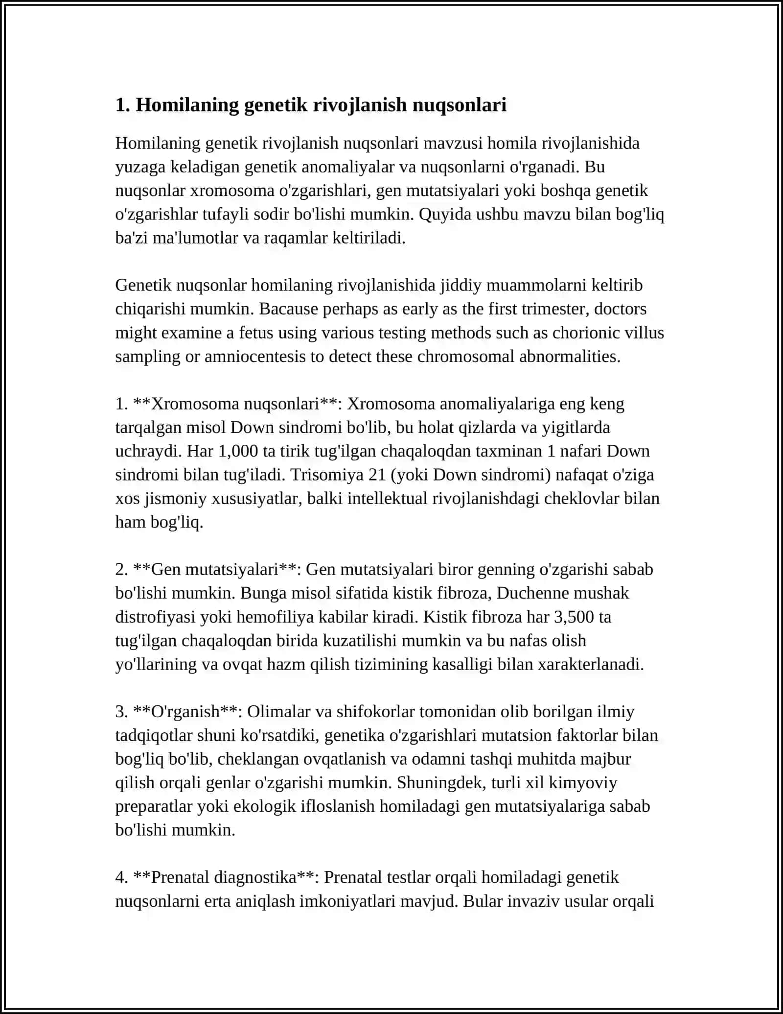 ONA QORNIDA HOMILA RIVOJLANISH PATOLOGIYASI 3