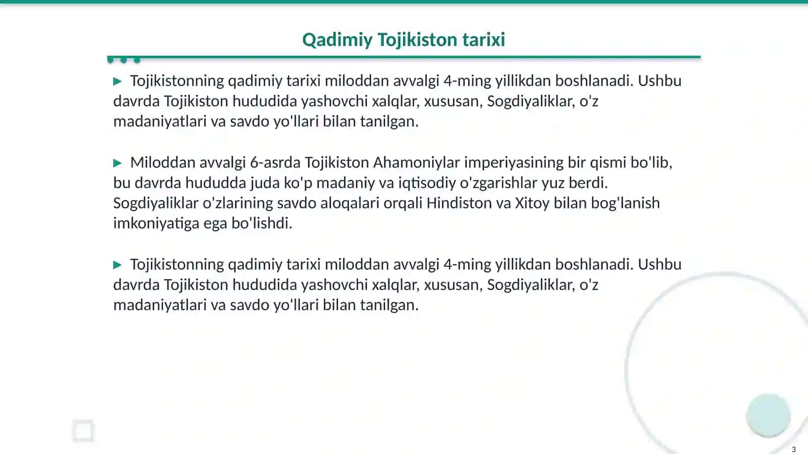 Tojikiston tarixi tarixshunosligi 3