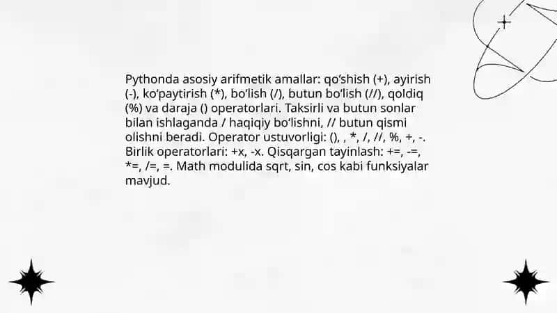 Pythonda turli matematik hisoblashlarni amalga oshirish 3