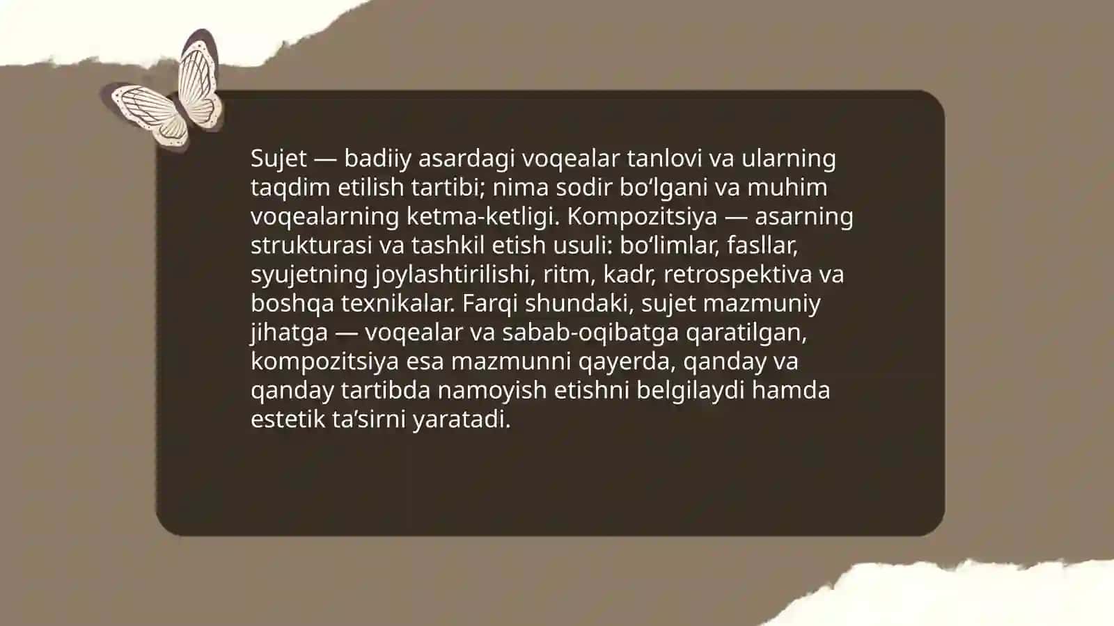 Badiiy asar sujeti va kompozitsiyasi 3