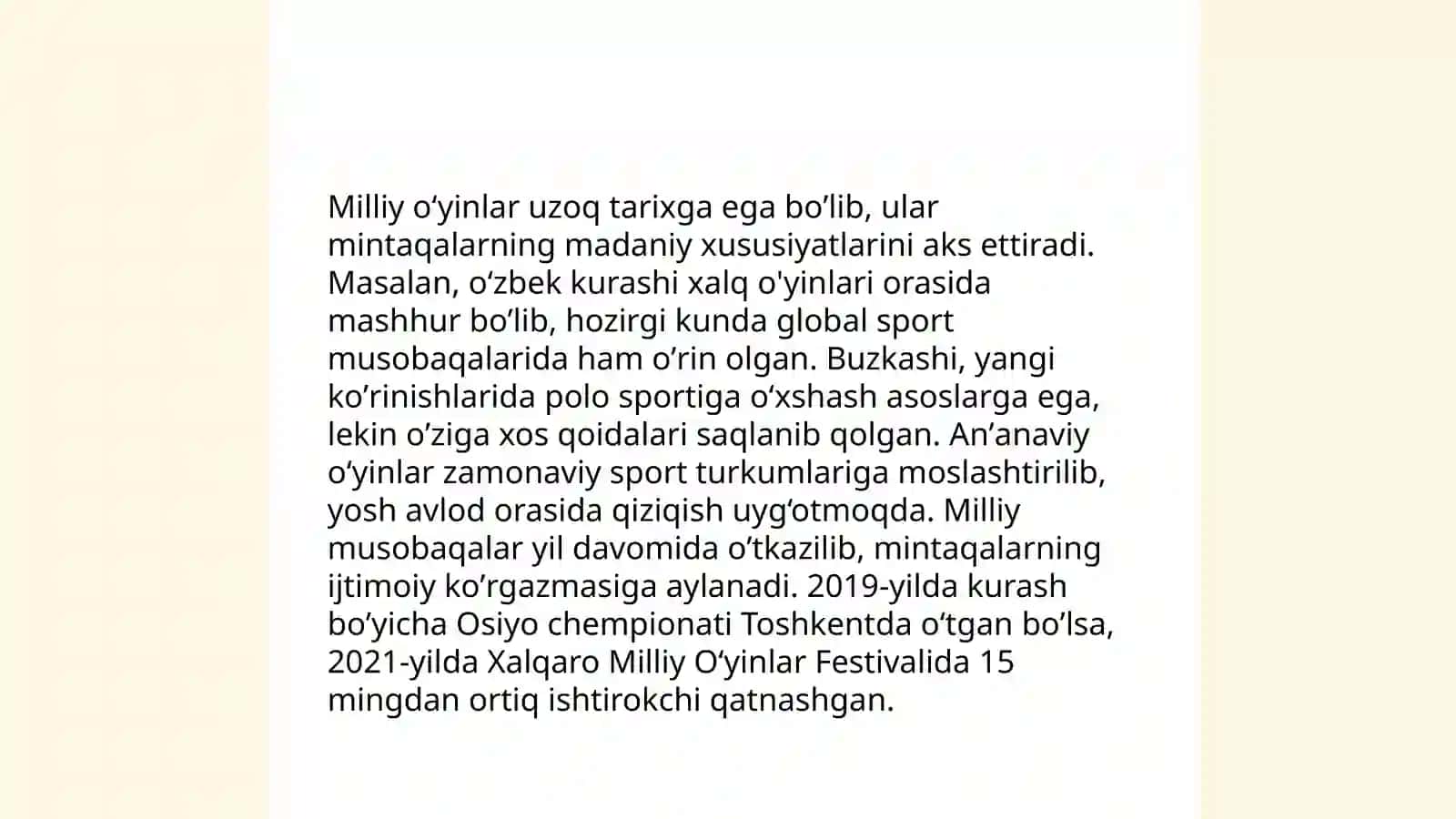 Milliy oʻyinlarning sport turlari bilan integratsiyasi 3