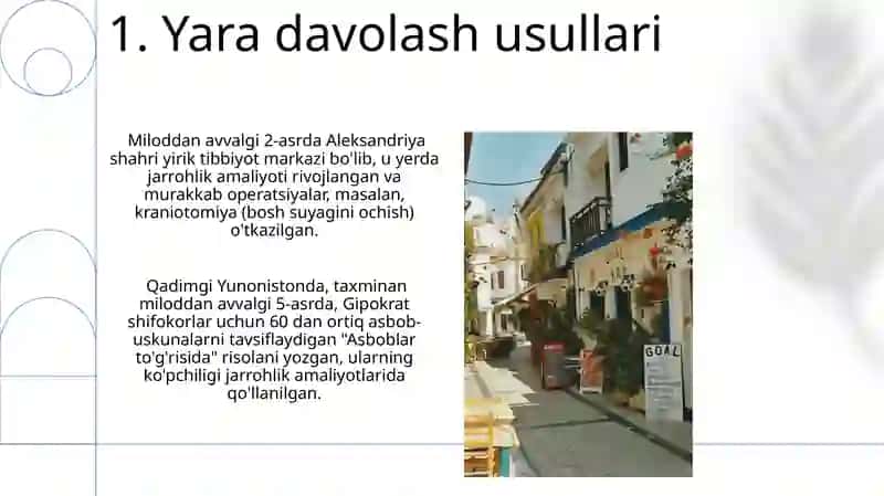 Kadimgi Gresiya va Rimda jarohlik usullari 3