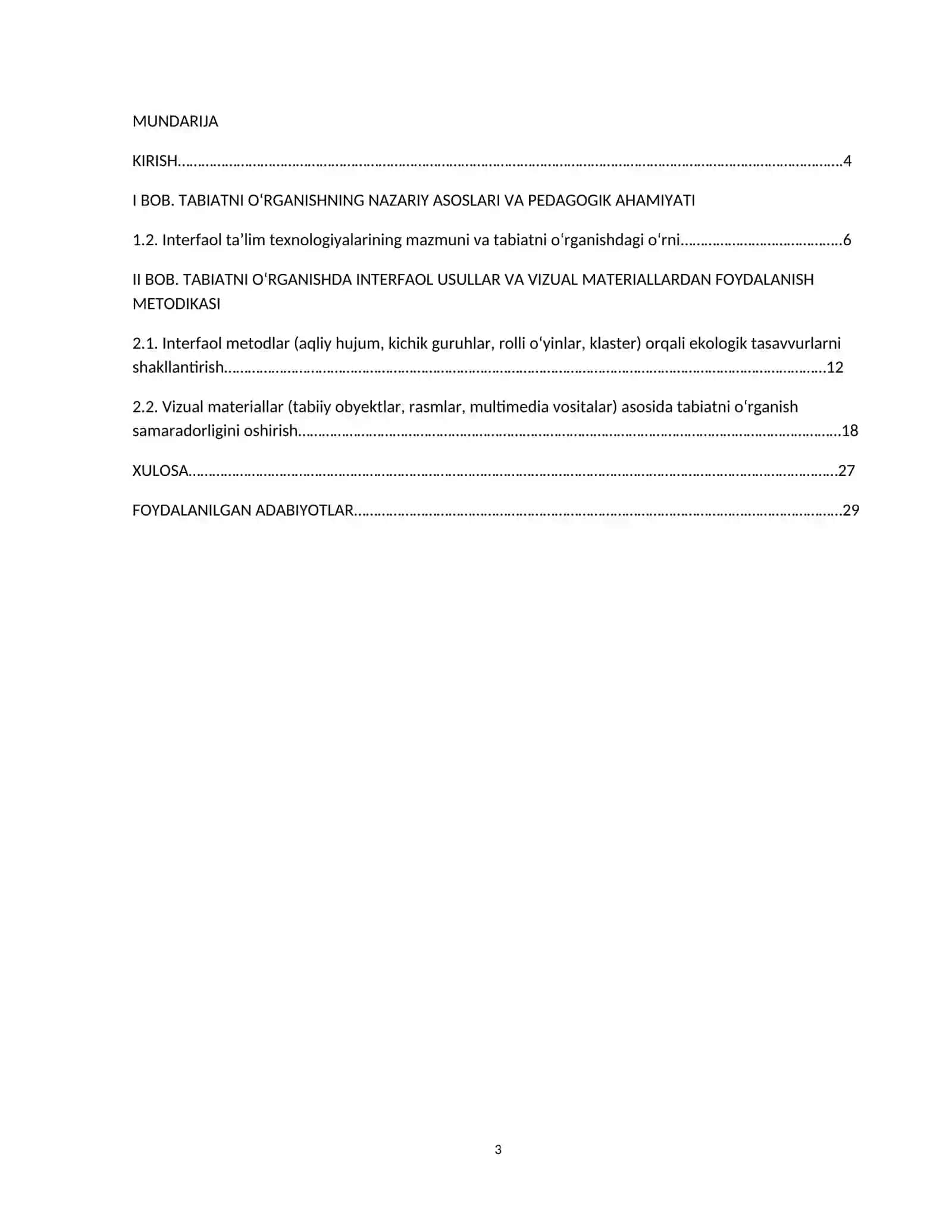 Tabiat bilan tanishtirishda kompitensiyaviy yondashuv 3