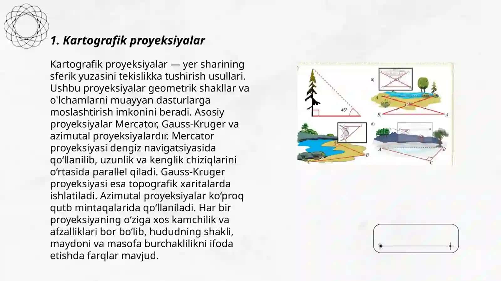 Geometriya usullar yordamida geografiyani o'rganish 3