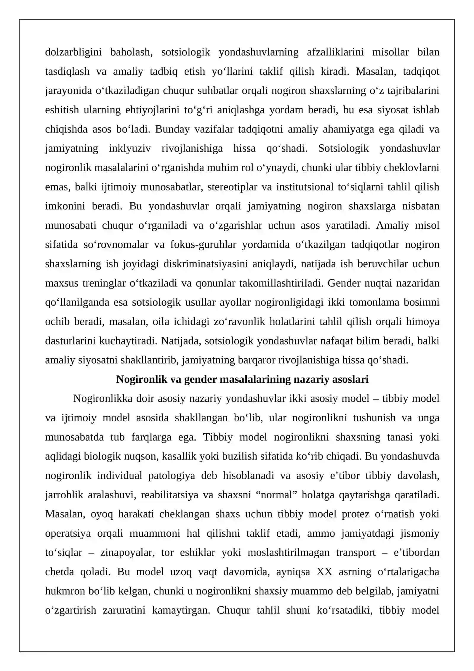Nogironlik masalalarini o‘rganishda sotsiologik usullarning o‘rni 3