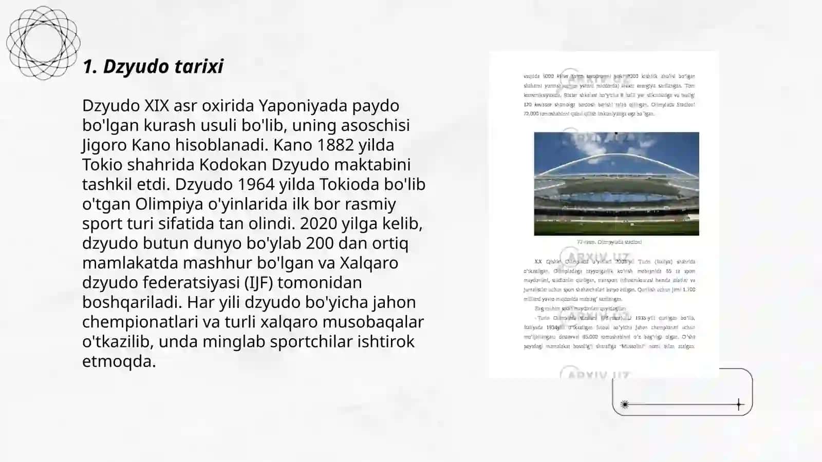 Dzyu-do sport tarixi va qoidalari 3