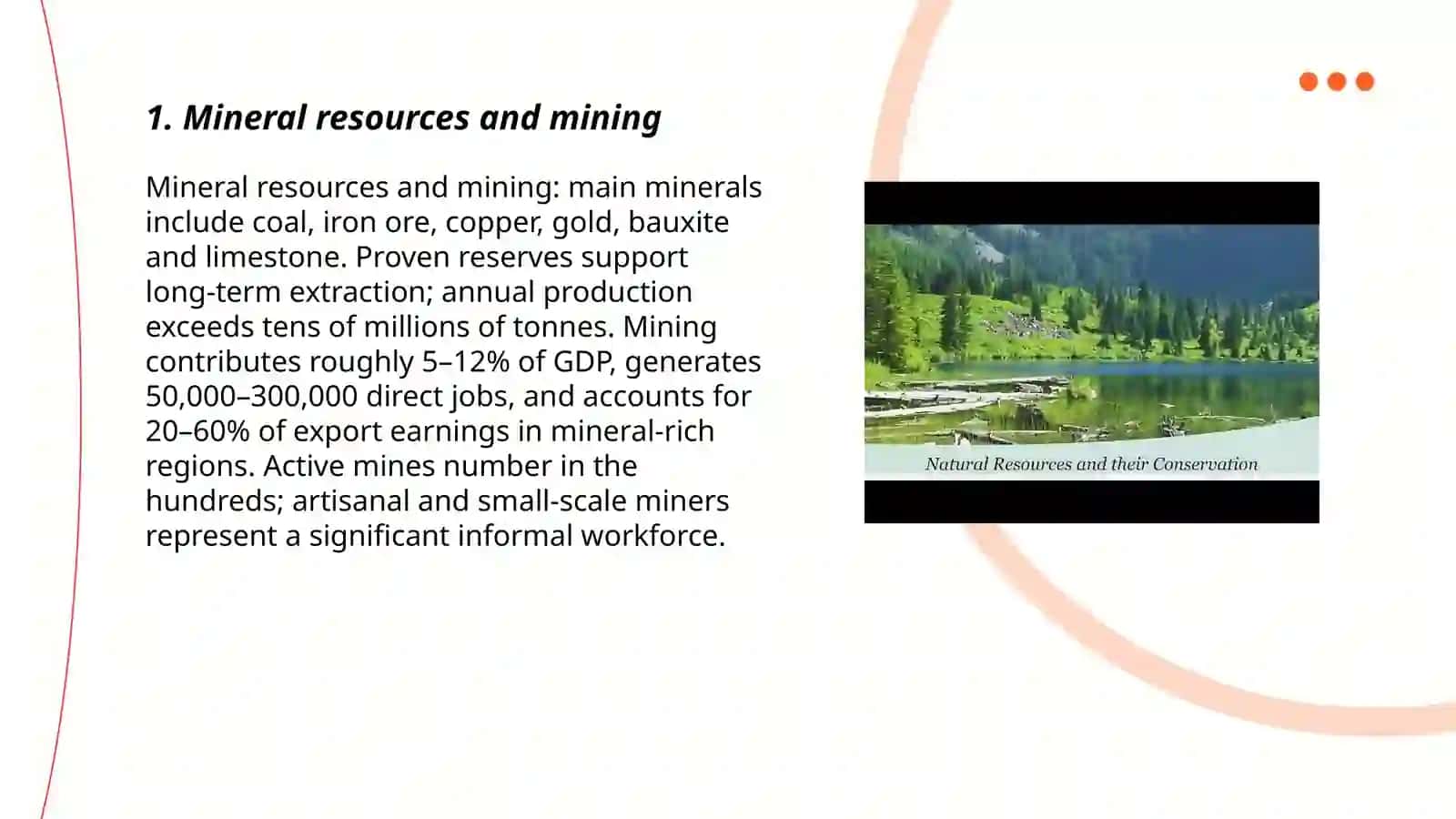 Mineral resources and mining 3
