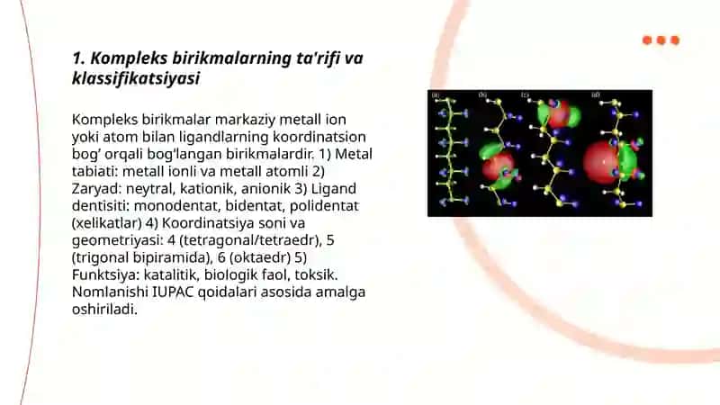 Kompleks birikmalar-biologik faol birikmalar 3