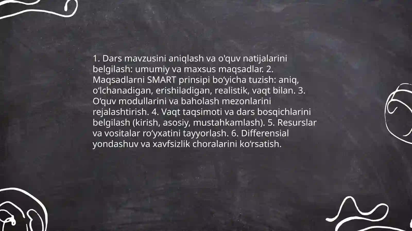O'qituvchining darsga tayyorgarligi 3